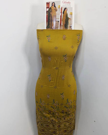 Fancy Luxurious Embroidered Viscose 3PC Unstitched - Hadi Vol-905