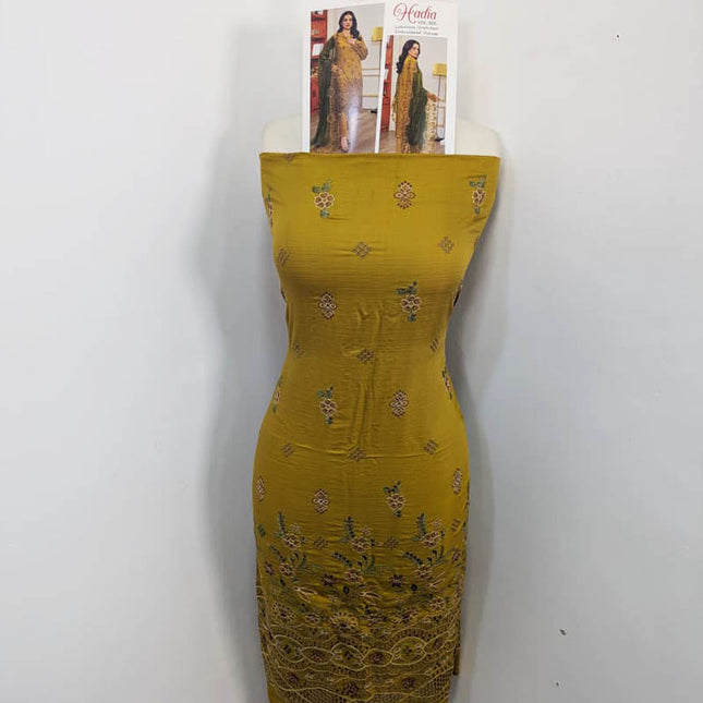 Fancy Luxurious Embroidered Viscose 3PC Unstitched - Hadi Vol-905