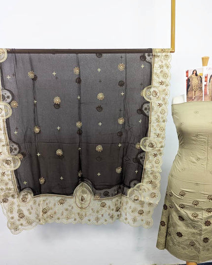 Fancy Luxurious Embroidered Viscose 3PC Unstitched - Hadi Vol-905