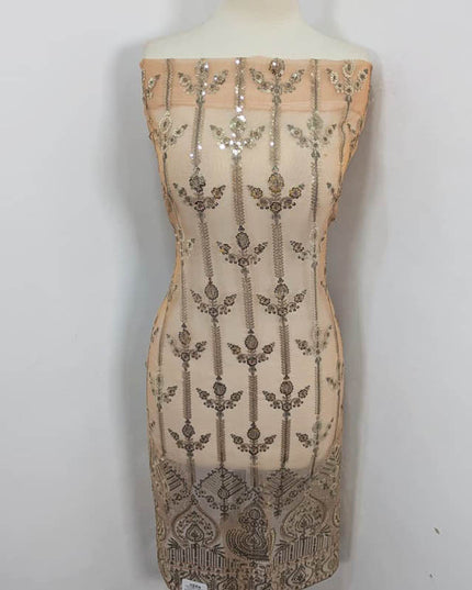 Fancy Embroidered + Sitara Work Silk 2PC Unstitched