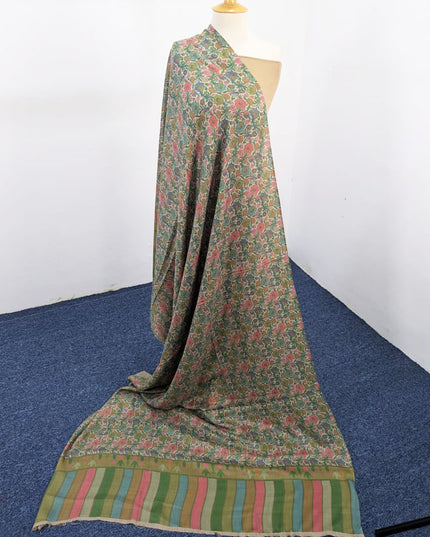Fancy Digital Printed Wool Shawl  ( Ready To Wear )