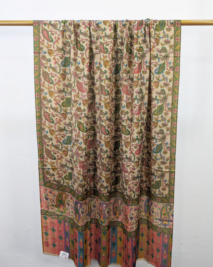 Fancy Digital Printed Wool Shawl  ( Ready To Wear )