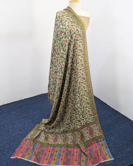 Fancy Digital Printed Wool Shawl  ( Ready To Wear )