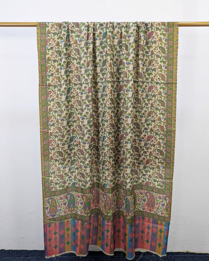 Fancy Digital Printed Wool Shawl  ( Ready To Wear )