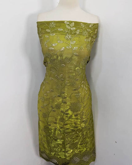 Fancy Embroidered Silk  2PC Unstitched