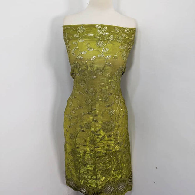 Fancy Embroidered Silk  2PC Unstitched