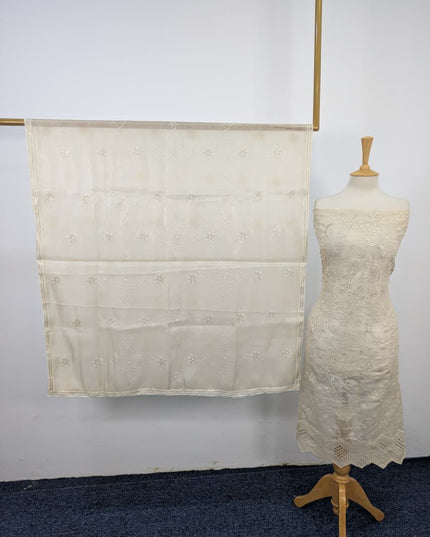 Fancy Embroidered Silk  2PC Unstitched