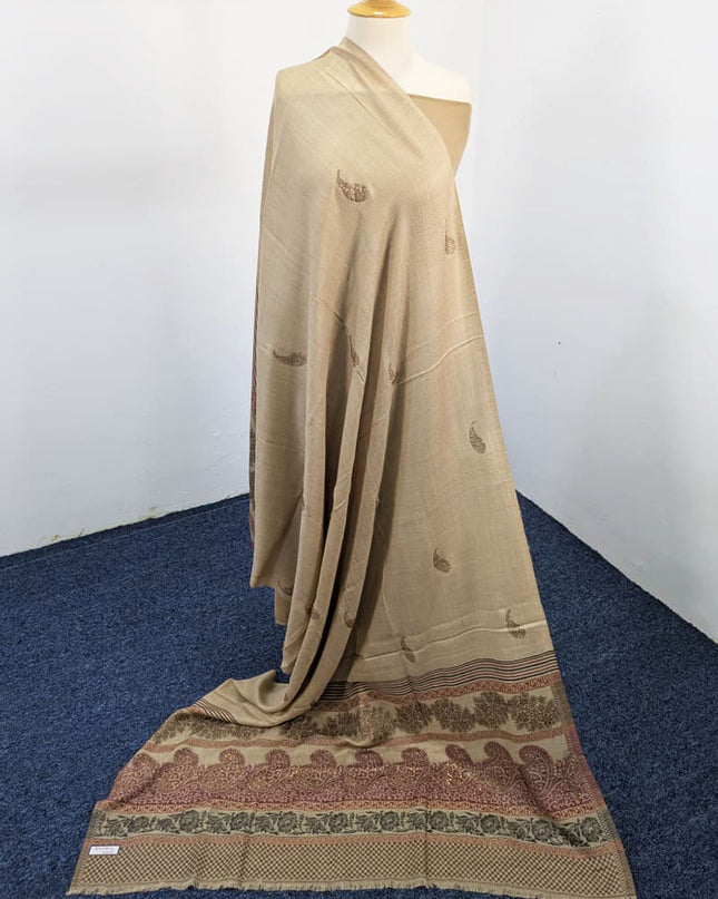 Fancy Digital Printed Wool Shawl  ( Ready To Wear )