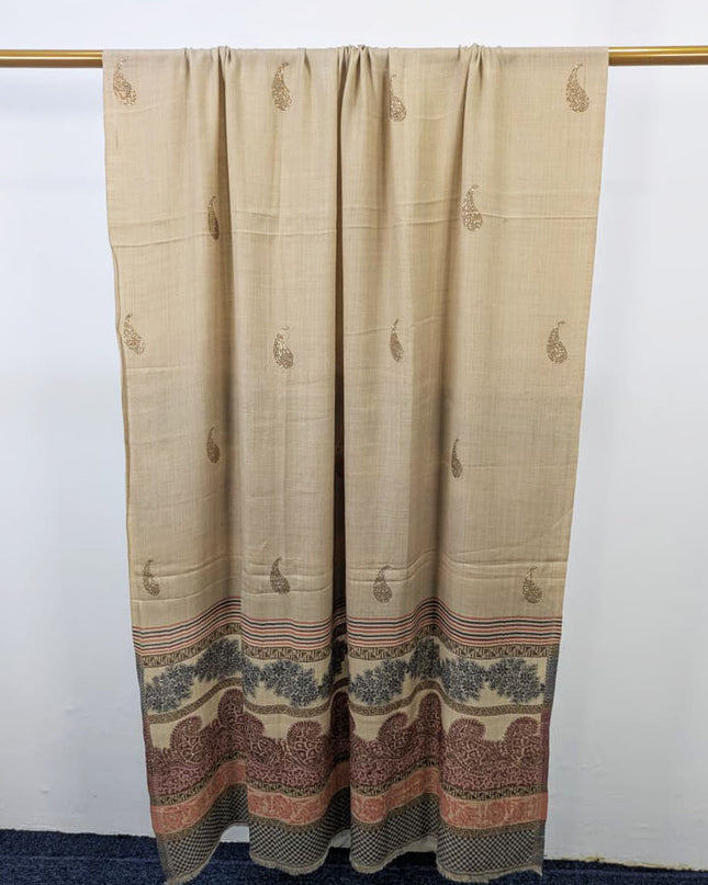 Fancy Digital Printed Wool Shawl  ( Ready To Wear )