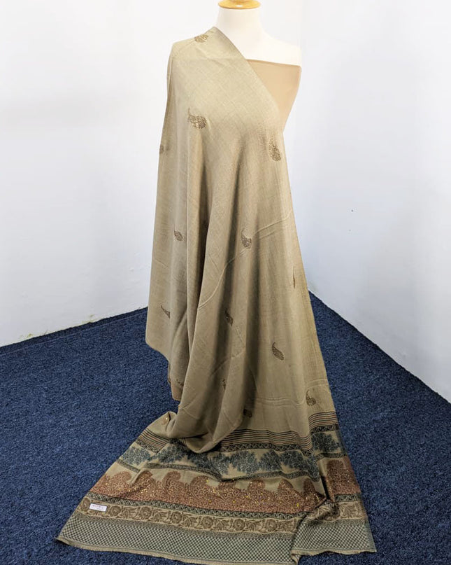 Fancy Digital Printed Wool Shawl  ( Ready To Wear )