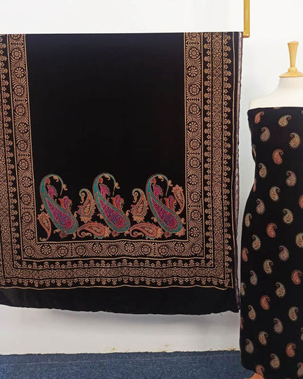 Fancy Embroidered Velvet 3PC Unstitched