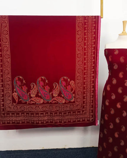 Fancy Embroidered Velvet 3PC Unstitched