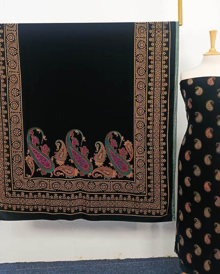 Fancy Embroidered Velvet 3PC Unstitched