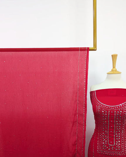 Handmade Mukesh Work Chiffon 2PC Unstitched