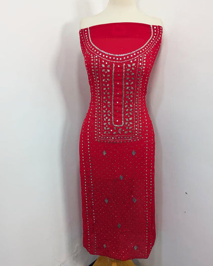 Handmade Mukesh Work Chiffon 2PC Unstitched