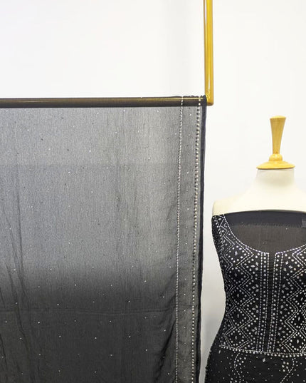 Handmade Mukesh Work Chiffon 2PC Unstitched