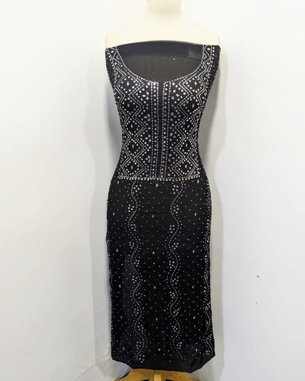 Handmade Mukesh Work Chiffon 2PC Unstitched