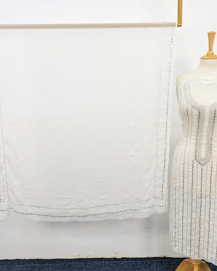 Handmade Mukesh Work Chiffon 2PC Unstitched