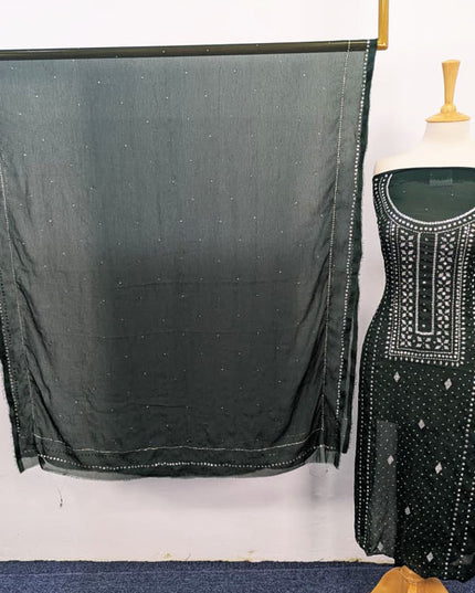 Handmade Mukesh Work Chiffon 2PC Unstitched