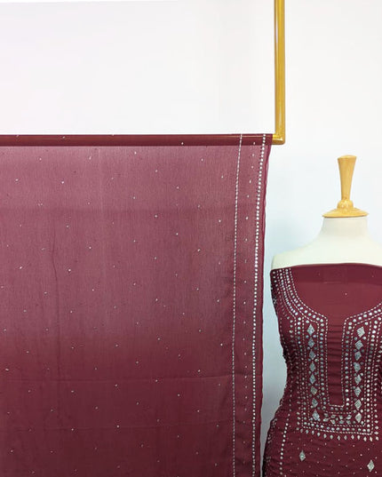 Handmade Mukesh Work Chiffon 2PC Unstitched