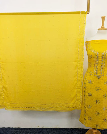 Handmade Mukesh Work Chiffon 2PC Unstitched