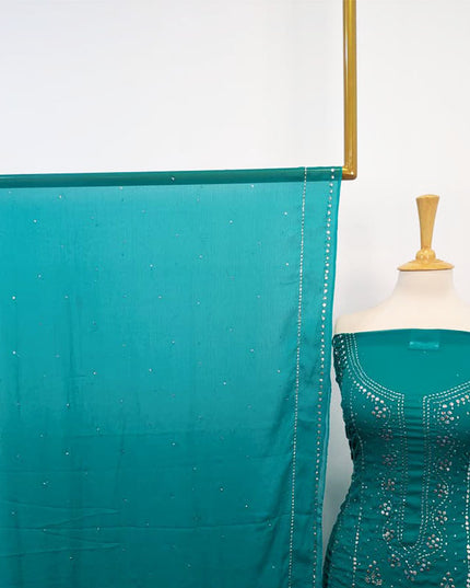 Handmade Mukesh Work Chiffon 2PC Unstitched