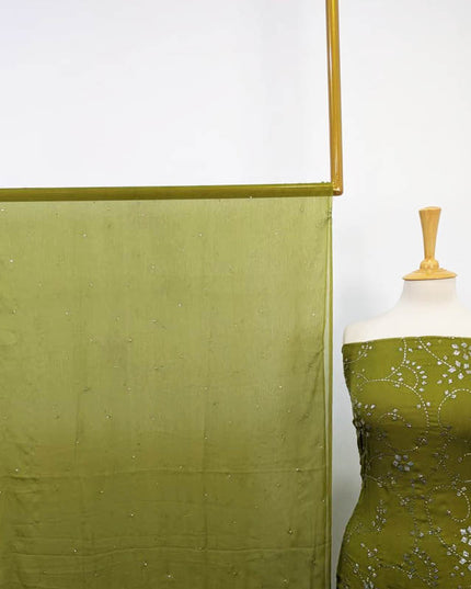 Handmade Mukesh Work Chiffon 2PC Unstitched