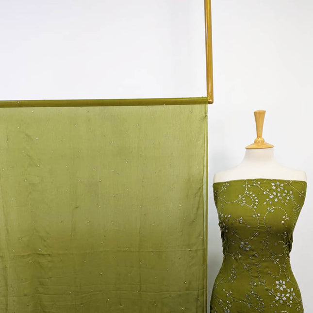 Handmade Mukesh Work Chiffon 2PC Unstitched