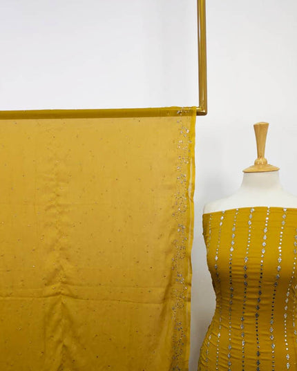 Handmade Mukesh Work Chiffon 2PC Unstitched