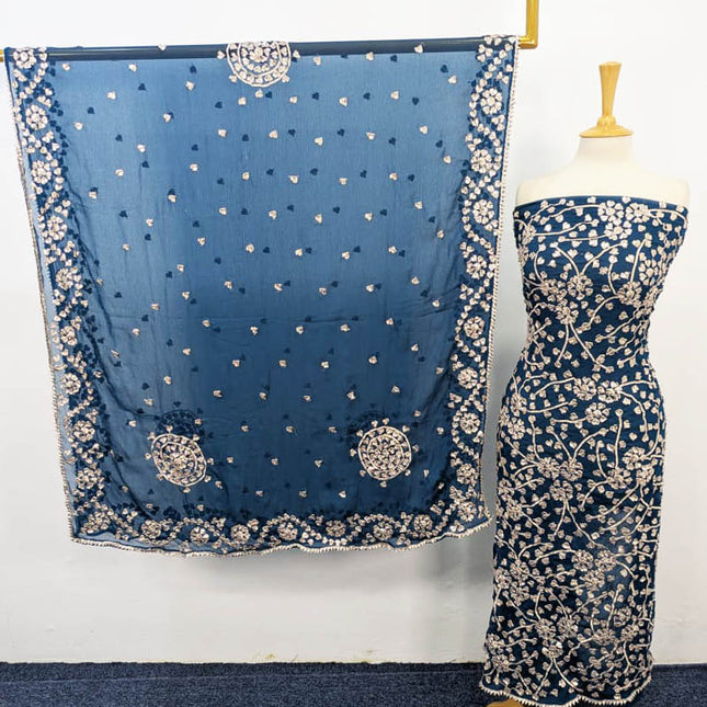 Handmade Gotta Work Chiffon 2PC Unstitched