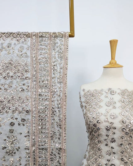 Handmade Organza Full Jaal Gotta Work Shirt & Dupatta ( Dyeable in All Colors )