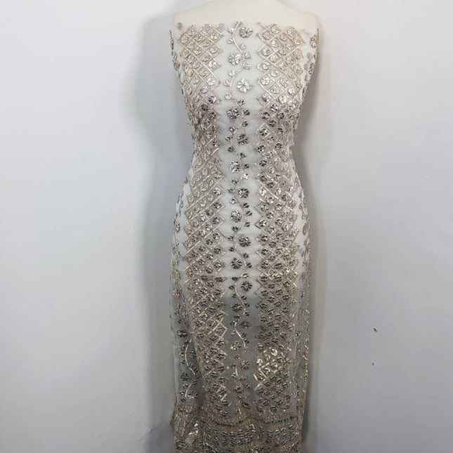 Handmade Organza Full Jaal Gotta Work Shirt & Dupatta ( Dyeable in All Colors )