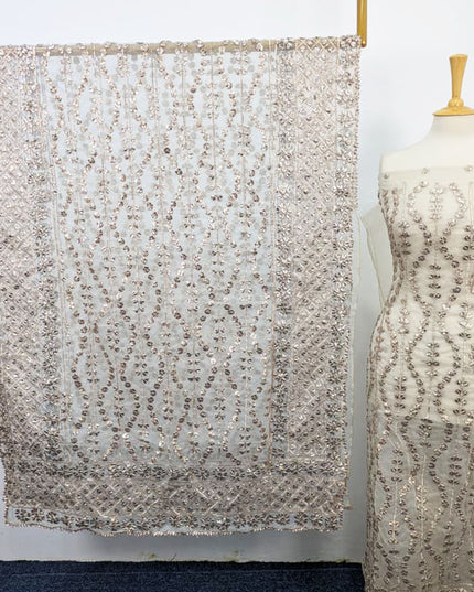 Handmade Organza Full Jaal Gotta Work Shirt & Dupatta ( Dyeable in All Colors )