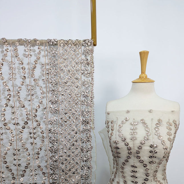 Handmade Organza Full Jaal Gotta Work Shirt & Dupatta ( Dyeable in All Colors )