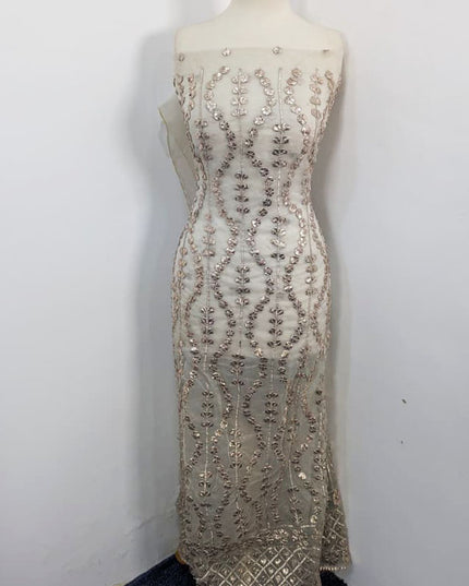 Handmade Organza Full Jaal Gotta Work Shirt & Dupatta ( Dyeable in All Colors )