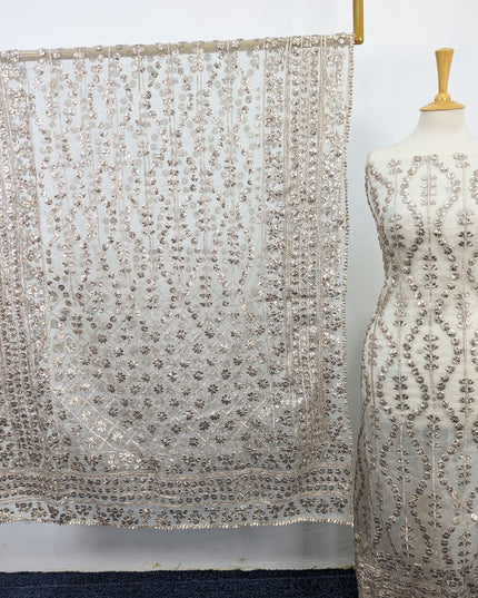 Handmade Organza Full Jaal Gotta Work Shirt & Dupatta ( Dyeable in All Colors )