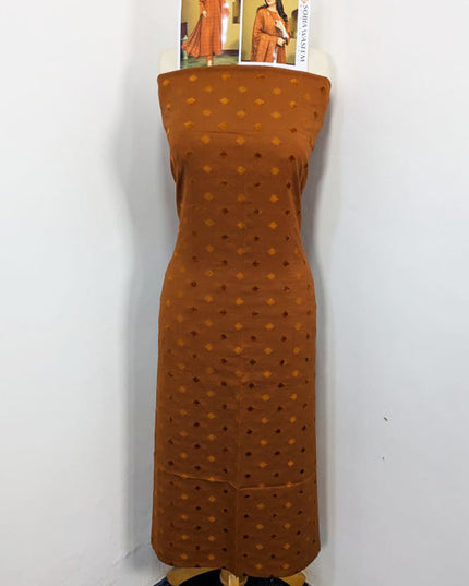 Fancy Velvet Brosha Peach 3PC Unstitched - Sobia Waseem Vol-2318