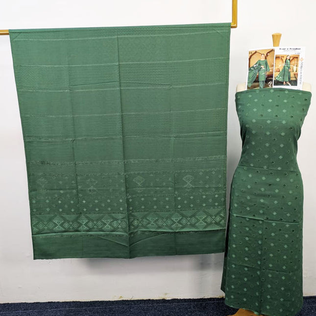 Fancy Velvet Brosha Peach 3PC Unstitched - Sobia Waseem Vol-2318