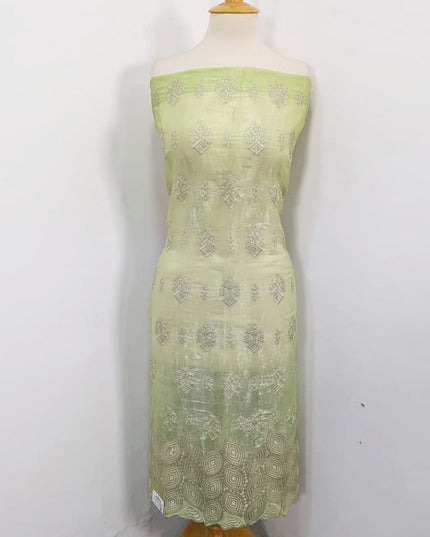 Fancy Embroidered Silk 2PC Unstitched Suit