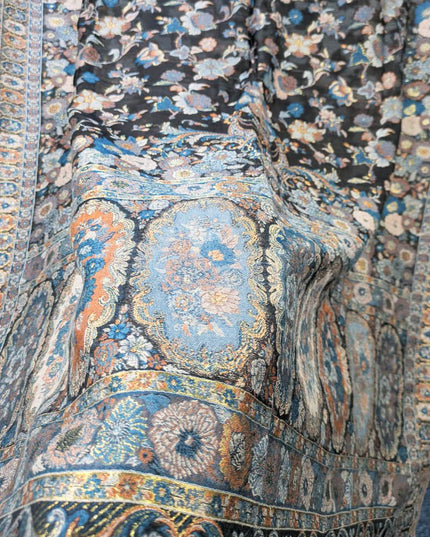 Premium Pure Indian Kani Silk Shawl ( Ready To Wear )