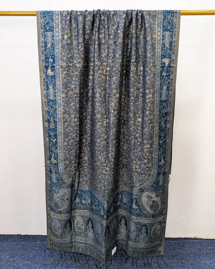 Premium Pure Indian Kani Silk Shawl ( Ready To Wear )