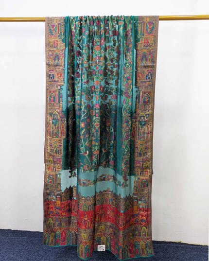 Premium Pure Indian Kani Silk Shawl ( Ready To Wear )