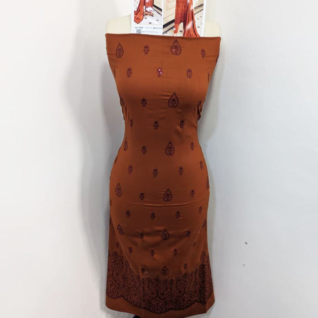 Premium Embroidered Winter Peach 3PC Unstitched - Sobia Waseem Vol-2331