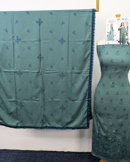 Premium Embroidered Winter Peach 3PC Unstitched - Sobia Waseem Vol-2331