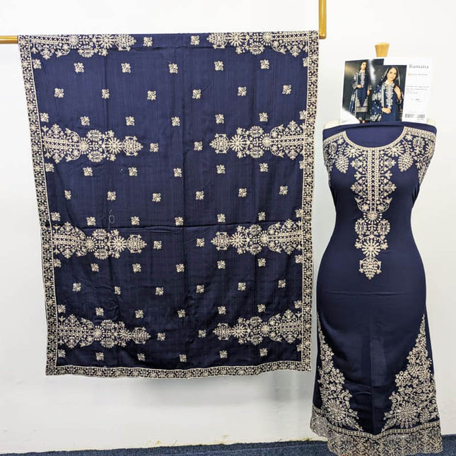 Embroidered Sweet  Doria Peach 3PC Unstitched- Sobia Waseem Vol-1937