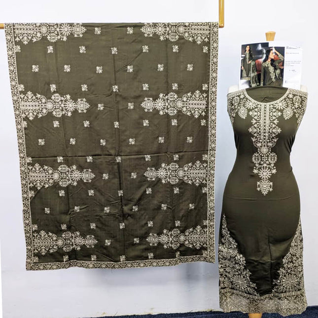 Embroidered Sweet  Doria Peach 3PC Unstitched- Sobia Waseem Vol-1937