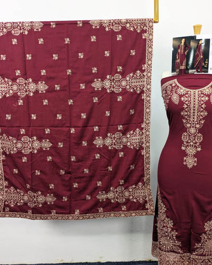 Embroidered Sweet  Doria Peach 3PC Unstitched- Sobia Waseem Vol-1937