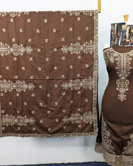 Embroidered Sweet  Doria Peach 3PC Unstitched- Sobia Waseem Vol-1937