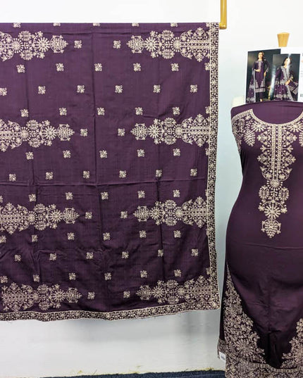 Embroidered Sweet  Doria Peach 3PC Unstitched- Sobia Waseem Vol-1937