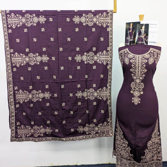 Embroidered Sweet  Doria Peach 3PC Unstitched- Sobia Waseem Vol-1937